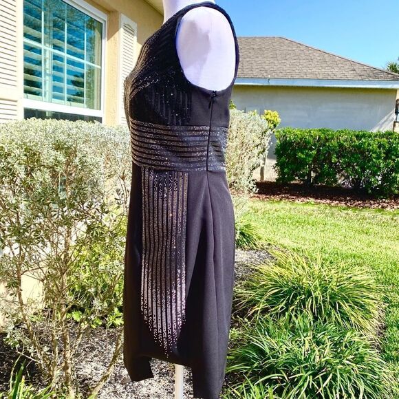 NEW VERSACE V-NECK EMBELLISHED BODICE MINI SHEATH DRESS 42=US M/S… - Picture 12 of 16